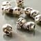 Silver Plated Metal Skull Beads, 12mm by Bead Landing™